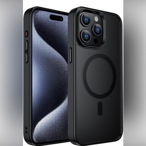 iPhone 15 Pro Max Case, 6.7" Compatible with MagSafe, Shockproof Translucent